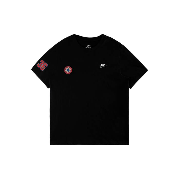 Nike Nike Sportswear T Shirts Men's Black/White/Dark Gray Crew Neck Moderate