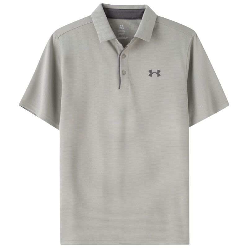 Under Armour Polo Shirts Men's Gray Lapel Moderate