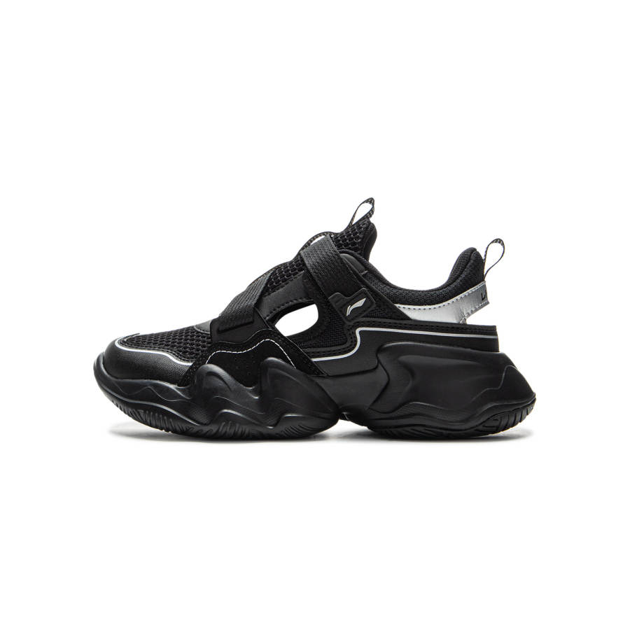 Li-Ning YOUNG Li Ning YOUNG Sports Life Collection Synthetic Leather Kids Lifestyle Shoes Black Teenagers
