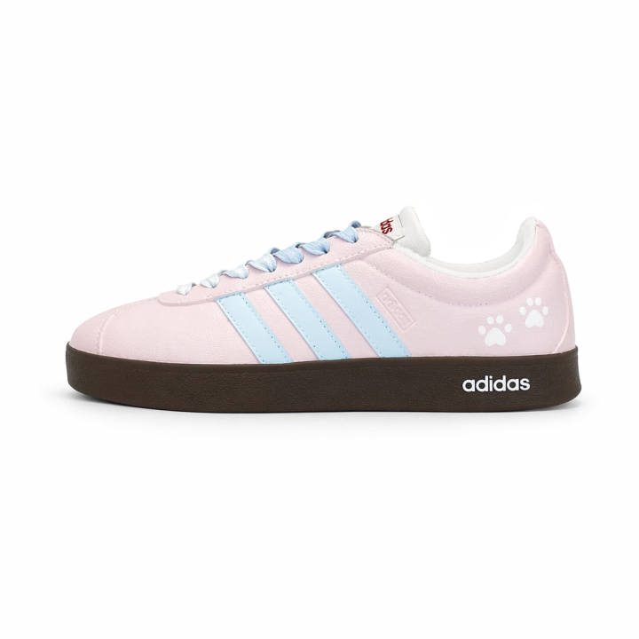 Adidas Adidas Vl Court Classic German Army Trainers Unisex Low Top Pink
