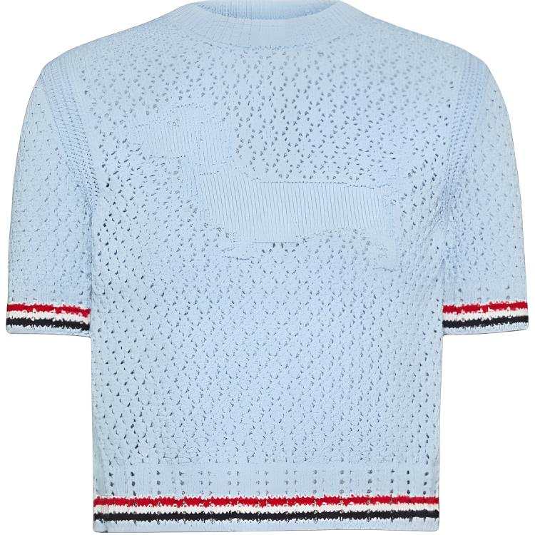 THOM BROWNE Thom Browne Hector Pointelle Knitted T-Shirt