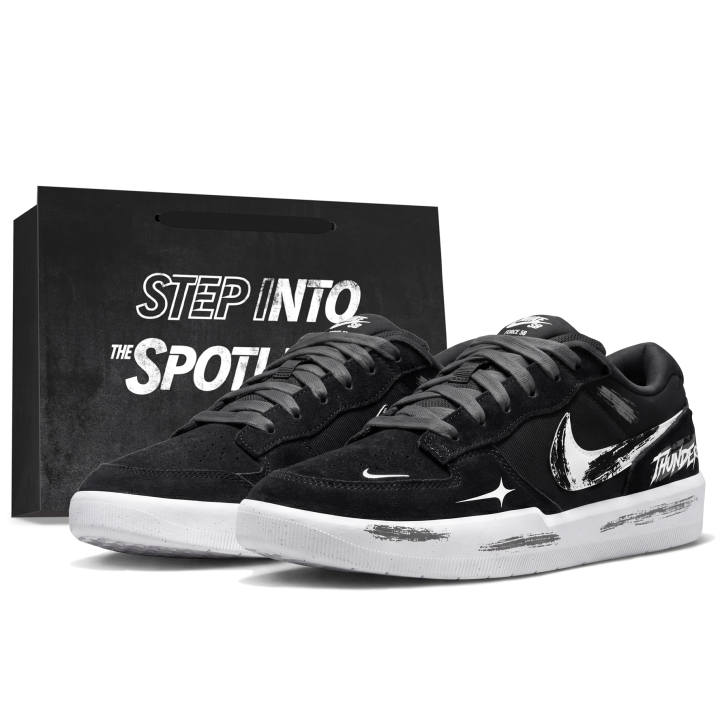 Nike Nike SB Force 58 Skateboard Shoes Men's Low Top Gray/White/Black