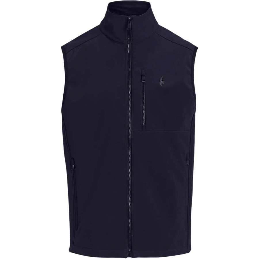 Polo Ralph Lauren Vests Men's Navy Blue Stand Collar Moderate Other