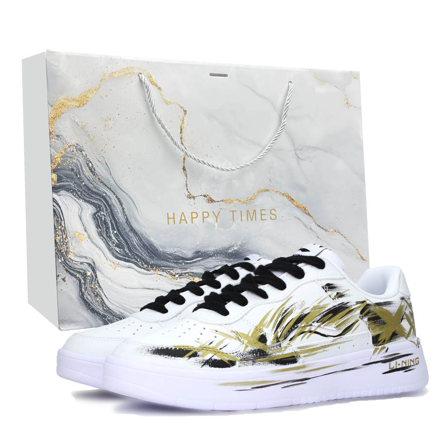 Li-Ning Li Ning Floating Boat Skateboard Shoes Men's Low Top Gold
