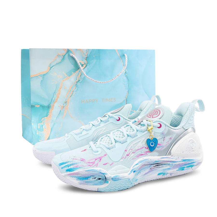 Li-Ning Li Ning Speed 9 Basketball Shoes Men's Low Top Blue/Pink
