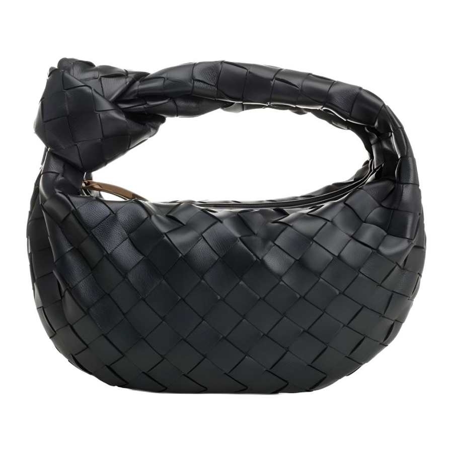 Bottega Veneta Jodie Leather Handbag Mini Women's Night Black