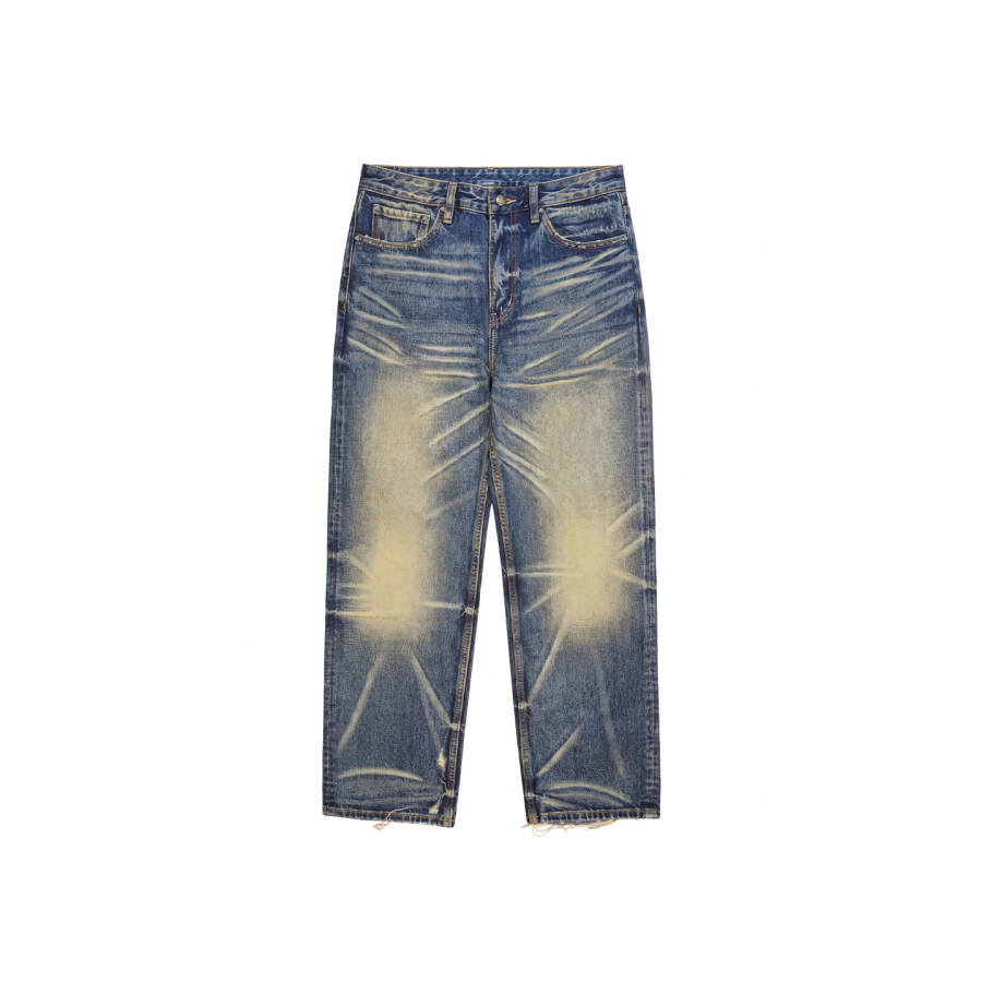 OFF-WHITE OFF WHITE Jeans Unisex Colorful Blue Moderate Straight Fit Pants