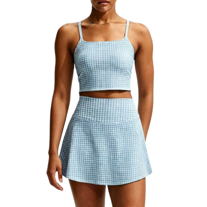 Nike Nike Dri Fit One Sleeveless Sports Shirts Women's Work Blue/White Other