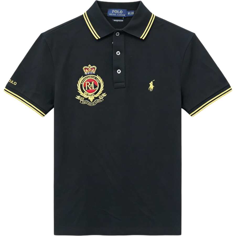 Polo Ralph Lauren Polo Shirts Men's Black Polo Collar Moderate Other