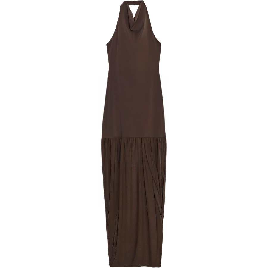 ZARA Sleeveless Dresses Women's Brown Moderate