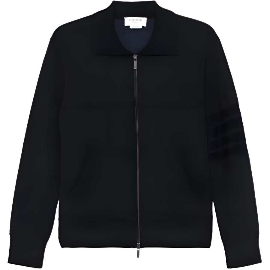 THOM BROWNE THOM BROWNE 4 Bar Zip Up Cardigan