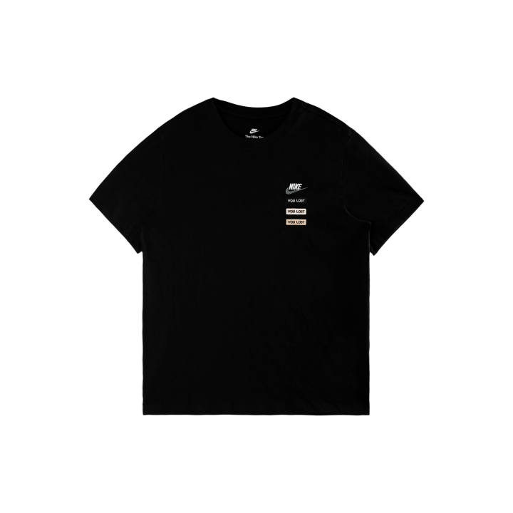 Nike Nike Sportswear T Shirts Men's Black/White/Dark Gray Crew Neck Moderate