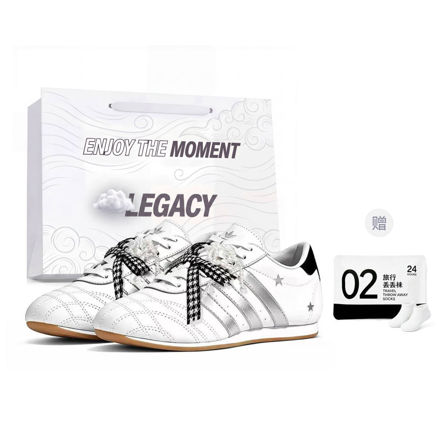 Adidas Originals Taekwondo Training Shoes Women's Low Top White/Black/Silver