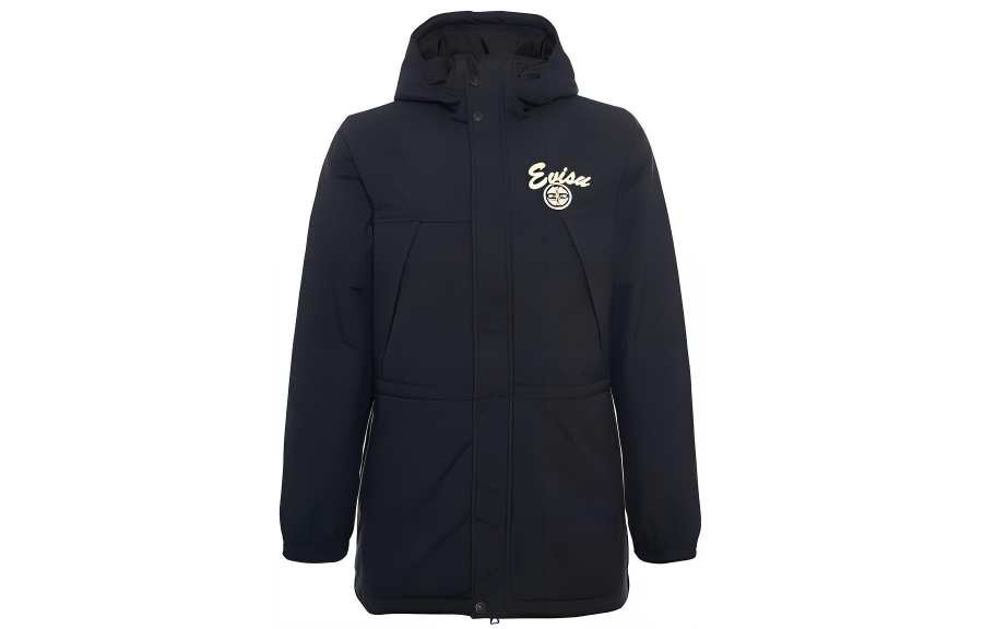 EVISU EVISU Jackets Men's Black Hooded Non Detachable Moderate
