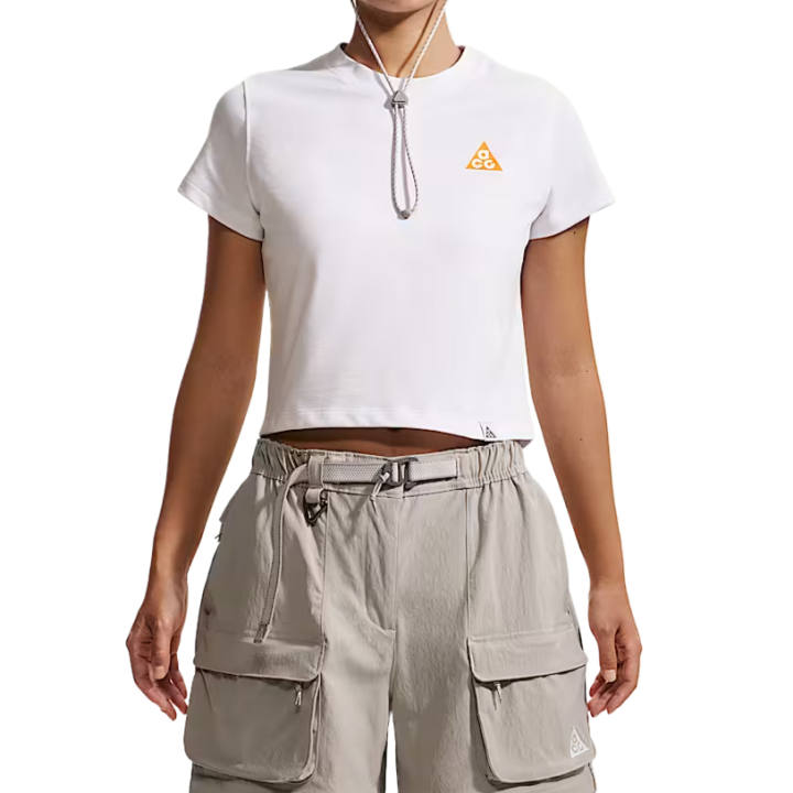 Nike Nike ACG DRI FIT Quick Dry T Shirts Women's White Crew Neck