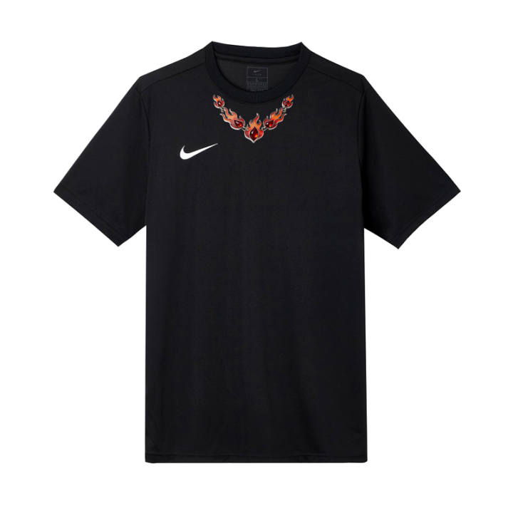 Nike Nike T Shirts Unisex Black Crew Neck Moderate Straight Fit