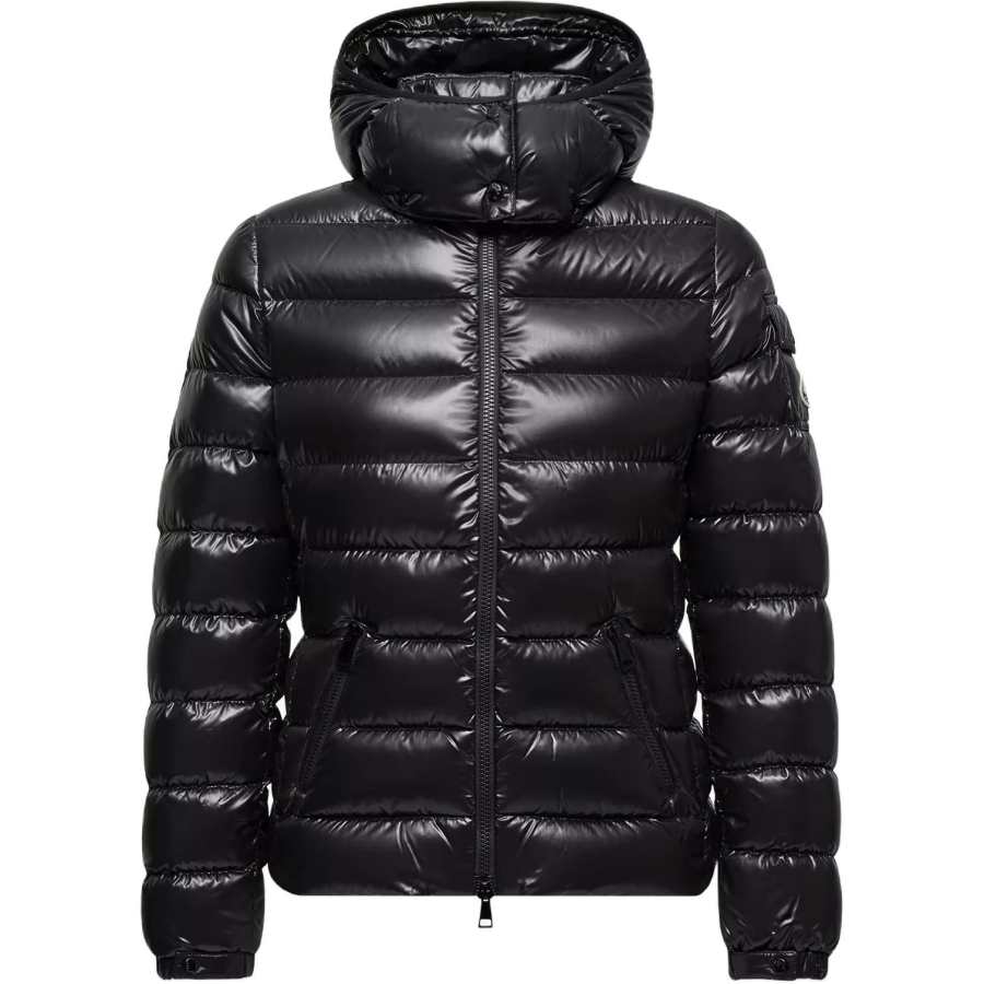 Moncler Down Jackets Women's Black Hooded Detachable Moderate Straight Fit