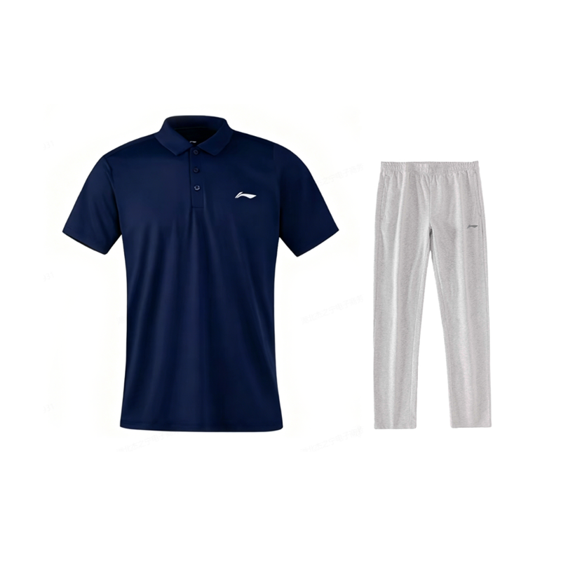 Li-Ning Li Ning Casual Sportswear Men's Polo Collar Moderate