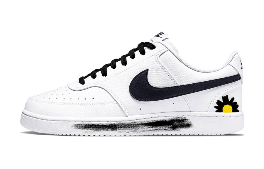 Nike Nike Court Vision 1 Skateboard Shoes Men's Low Top White/Black