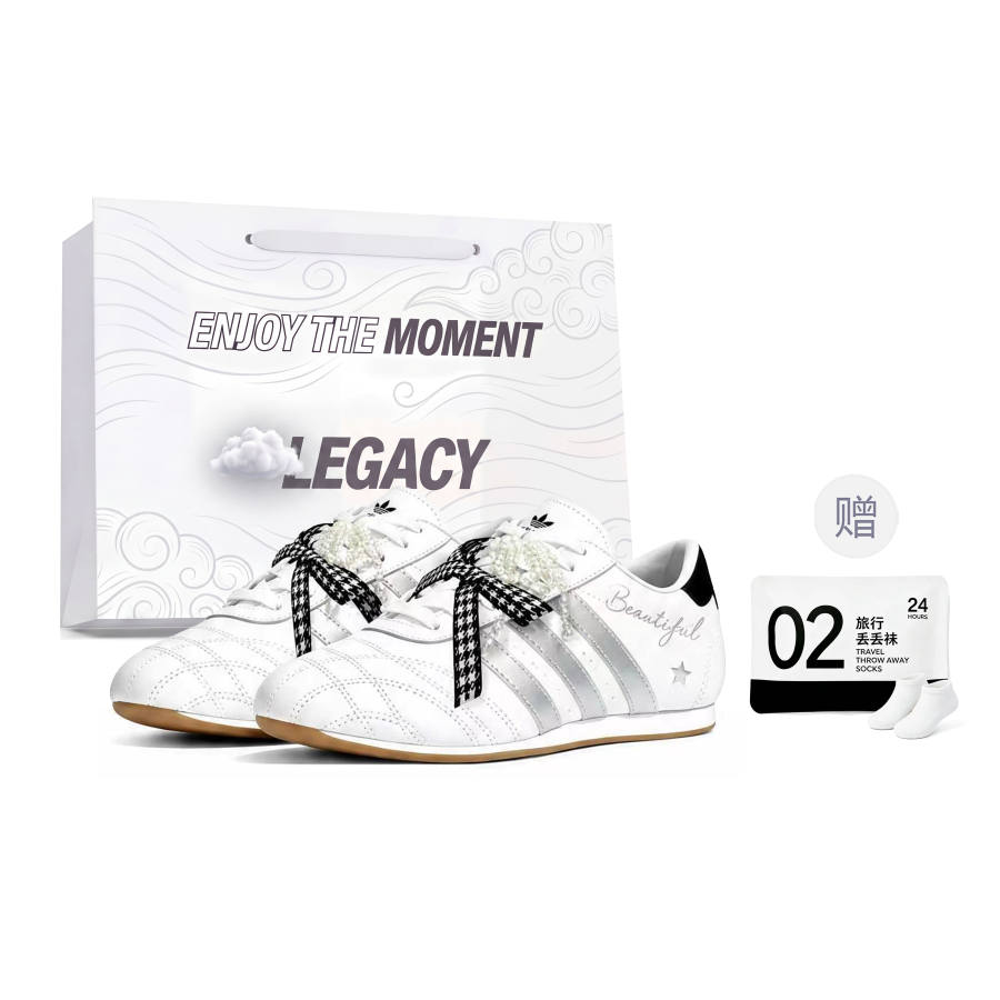 Adidas Originals Taekwondo Training Shoes Women's Low Top White/Black/Silver