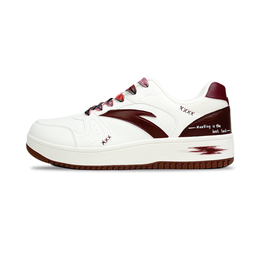 ANTA First Year Skateboard Shoes Unisex Low Top Brown Tones