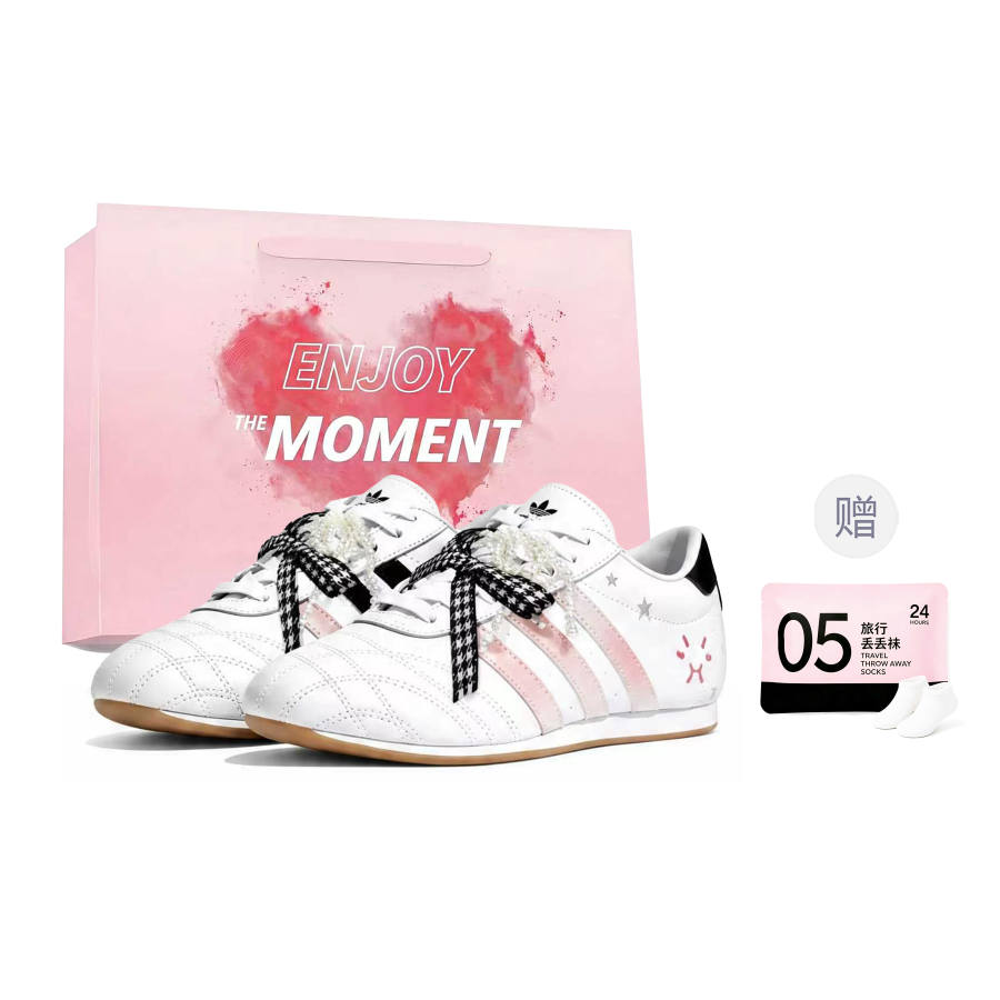 Adidas Originals Taekwondo Training Shoes Women's Low Top White/Black/Pink