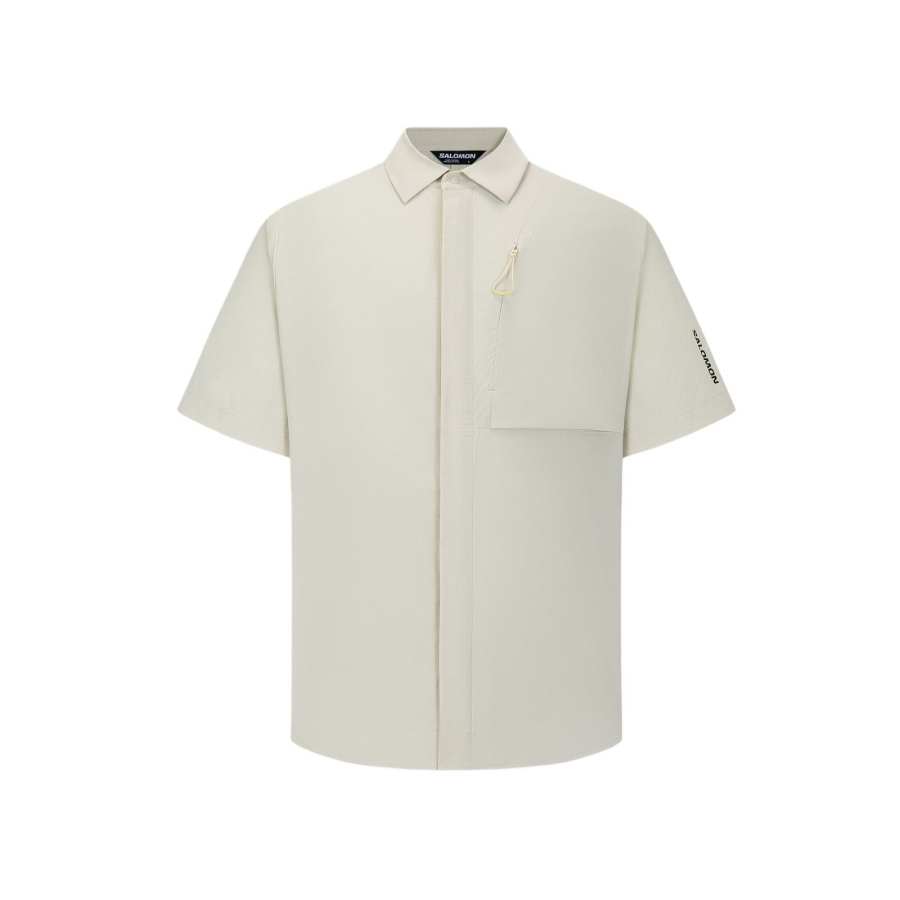 SALOMON Shirts Men's Pelican Gray Moderate