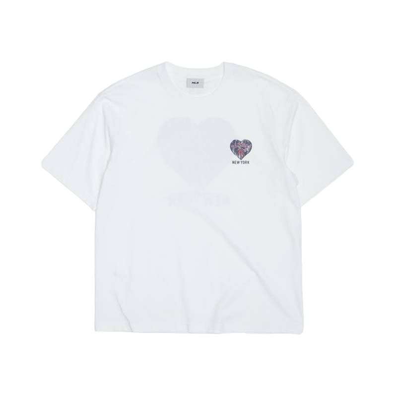 MLB T Shirts Unisex New York Yankees/White Crew Neck Moderate