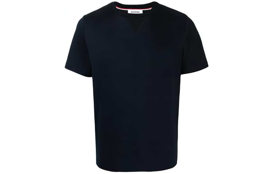 THOM BROWNE THOM BROWNE T Shirts Men's Navy Crew Neck Moderate