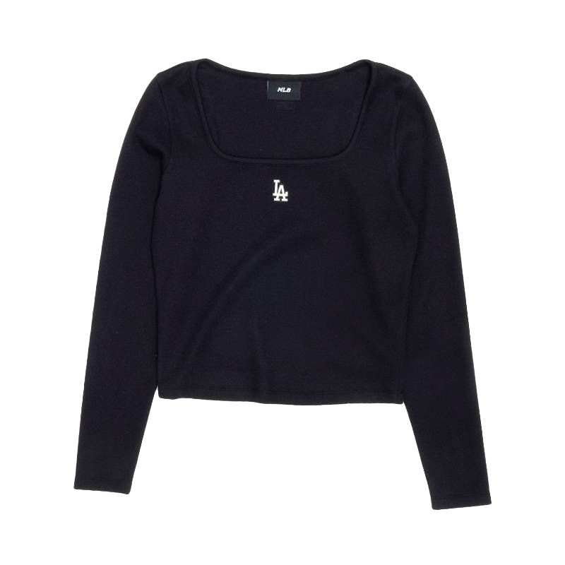 MLB MLB T Shirts Women's Black Square Collar Moderate