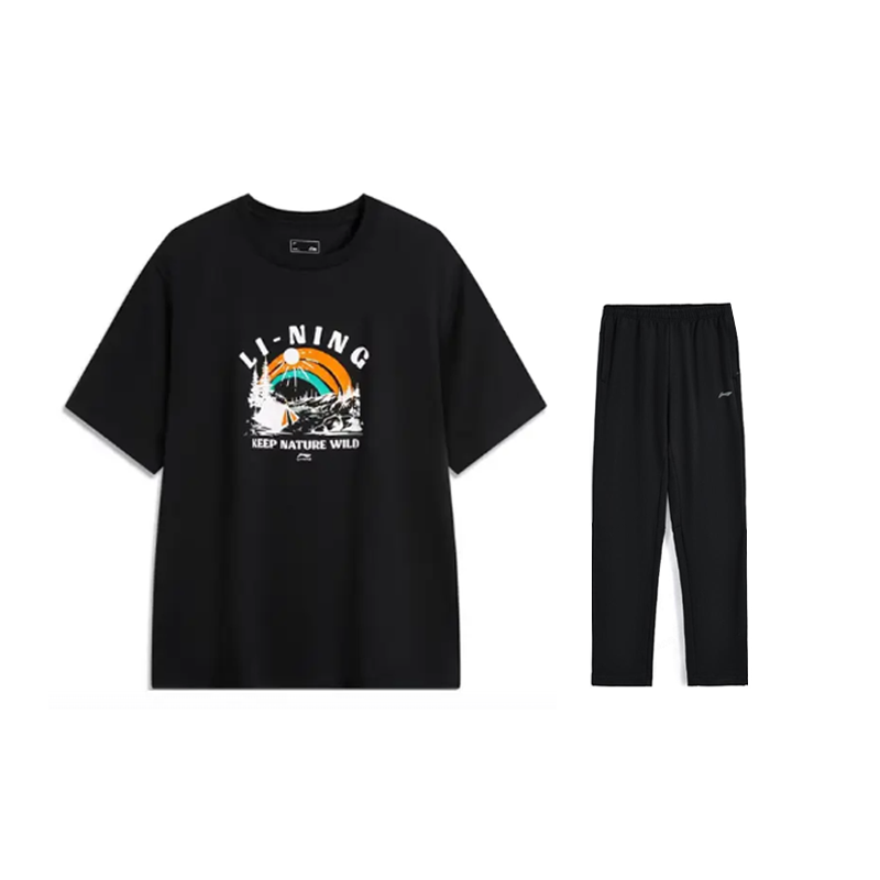 Li-Ning Li Ning Casual Sportswear Men's Crew Neck Moderate