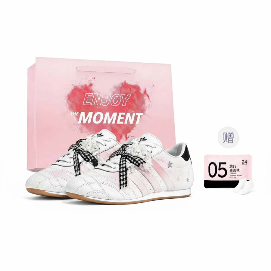 Adidas Originals Taekwondo Training Shoes Women's Low Top White/Black/Pink