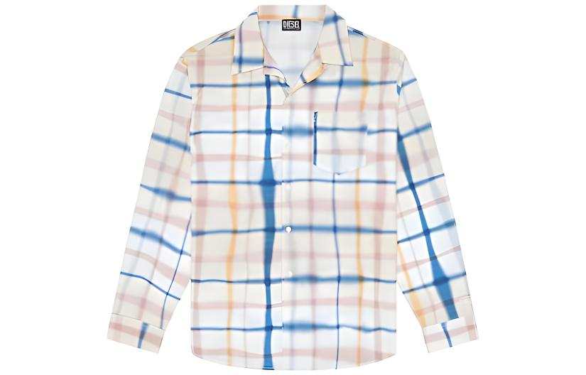 DIESEL DIESEL Shirts Men's Blue With White Lettering Moderate