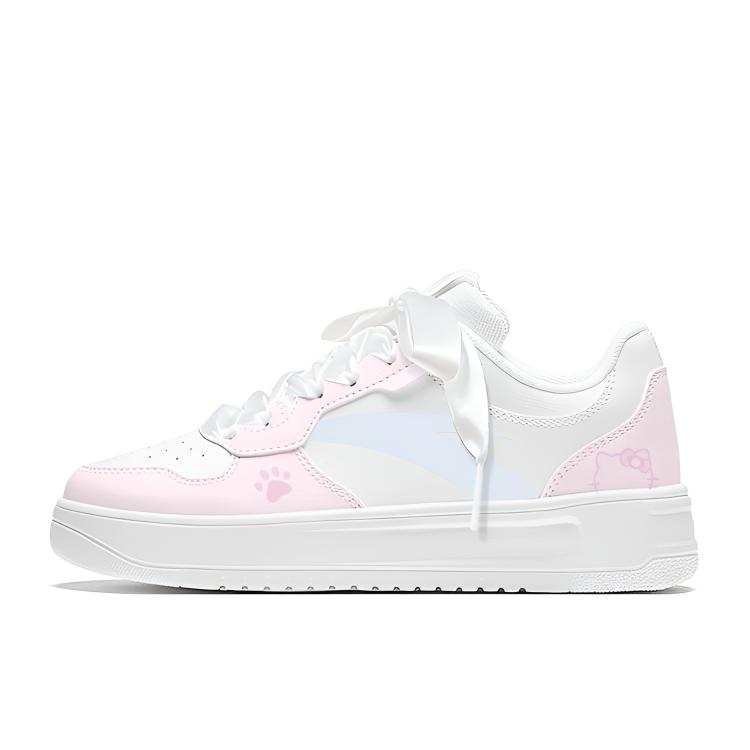 ANTA Skateboard Shoes Women's Low Top White