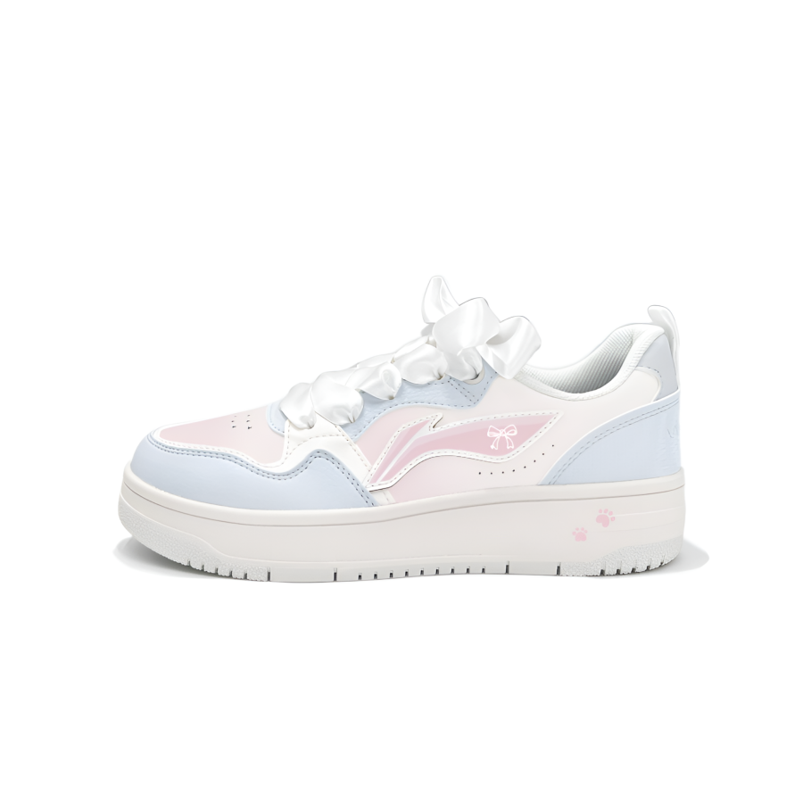 Li-Ning Li Ning Tianji Soft Skateboard Shoes Women's Low Top Pink