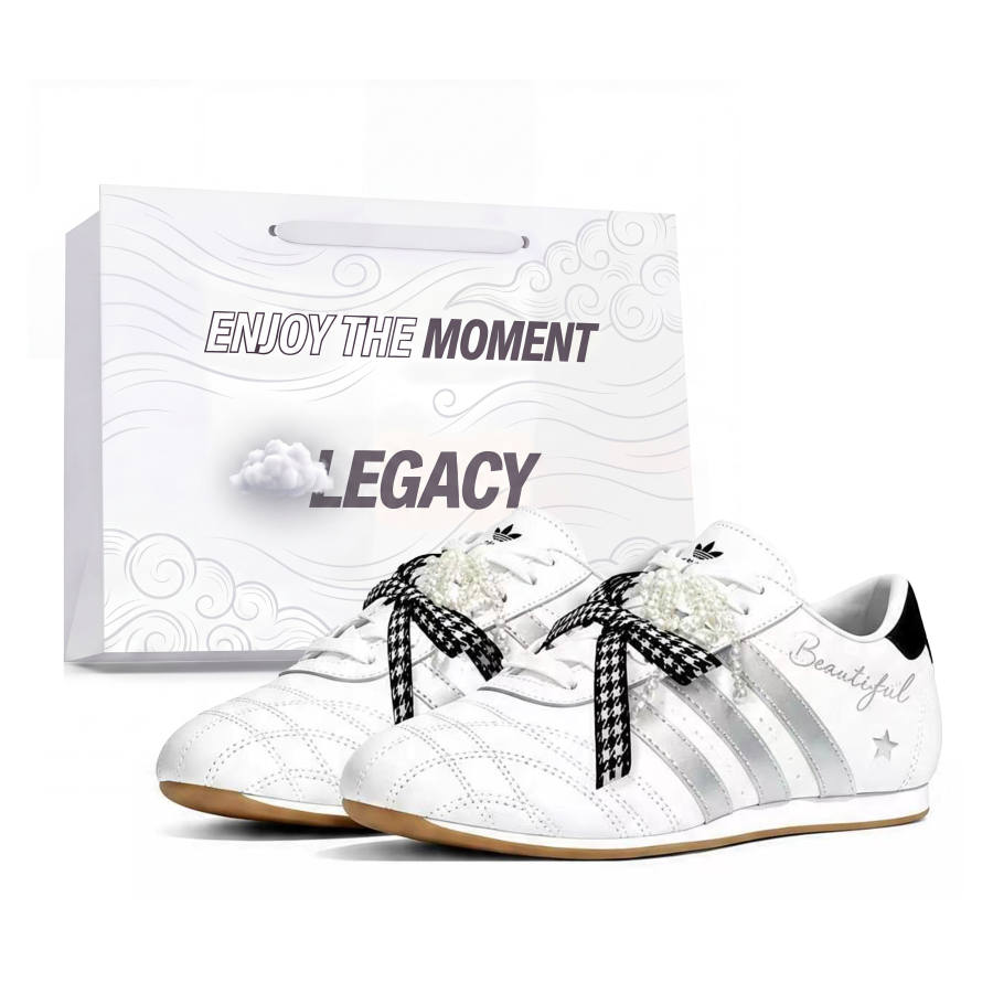 Adidas Originals Taekwondo Training Shoes Women's Low Top White/Black/Silver
