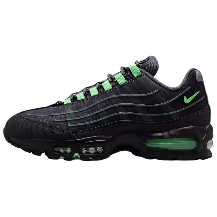 Nike Nike Air Max 95 Running Shoes Unisex Black Gray Green