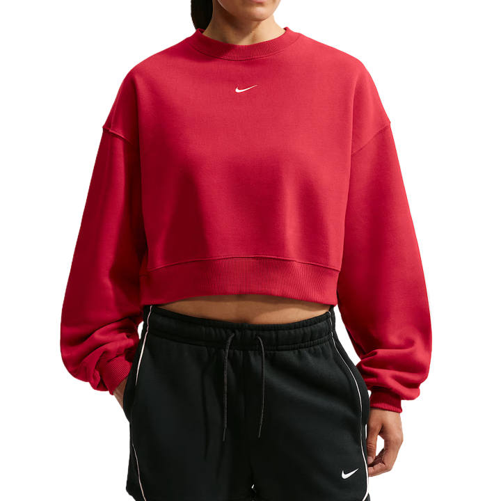 Nike Nike Sweatshirts Women's Bright Red/Sail White Crew Neck Moderate