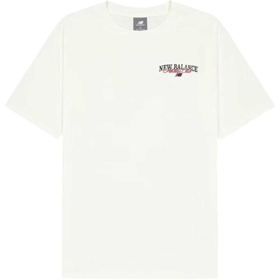 New Balance New Balance T Shirts Men's White Crew Neck Moderate