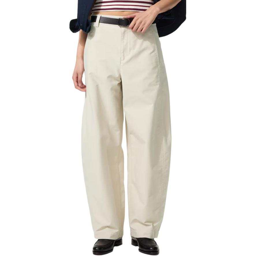 UNIQLO Casual Pants Women's Beige Moderate Wide Leg Pants