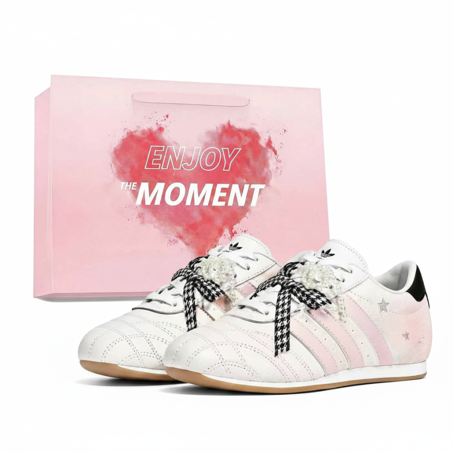 Adidas Originals Taekwondo Training Shoes Women's Low Top White/Black/Pink