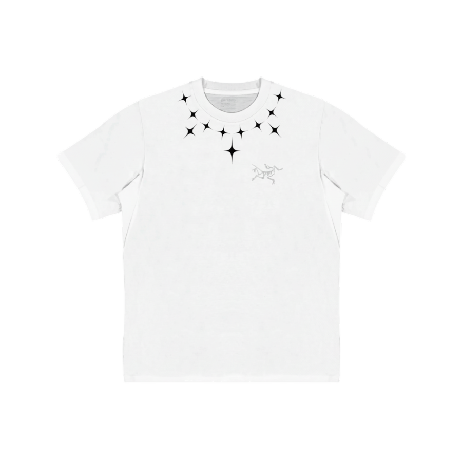 Arcteryx KRAGG T Shirts Unisex Ivory White/White Light Crew Neck Moderate