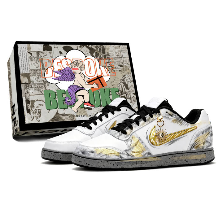 Nike Nike Air Force 1 Skateboard Shoes Unisex Low Top Gold