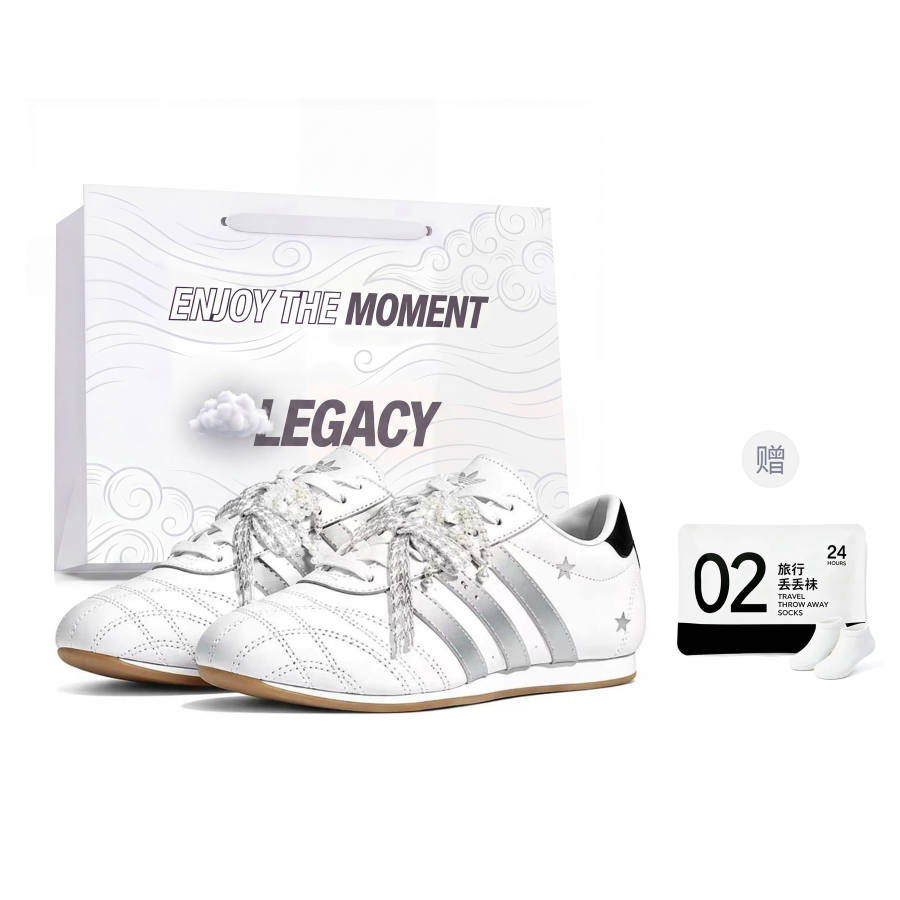 Adidas Originals Taekwondo Training Shoes Women's Low Top White/Black/Silver