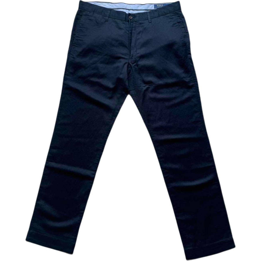 Polo Ralph Lauren Casual Pants Men's Dark Blue Moderate Straight Fit Pants