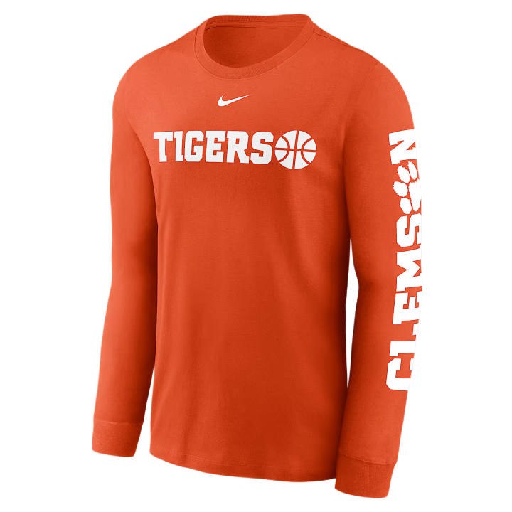Nike Nike College T Shirts Men's Orange Crew Neck