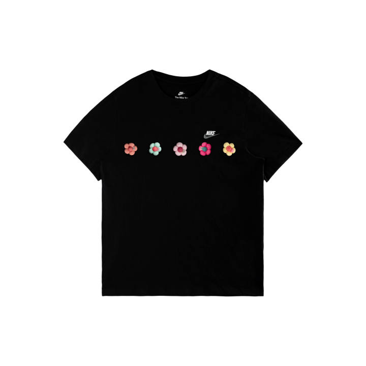 Nike Nike Sportswear T Shirts Men's Black/White/Dark Gray Crew Neck Moderate