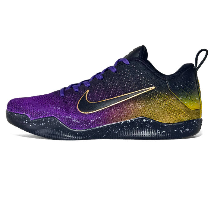 Nike Nike Kobe 11 Basketball Shoes Men's Low Top Black/White/Yellow/Purple