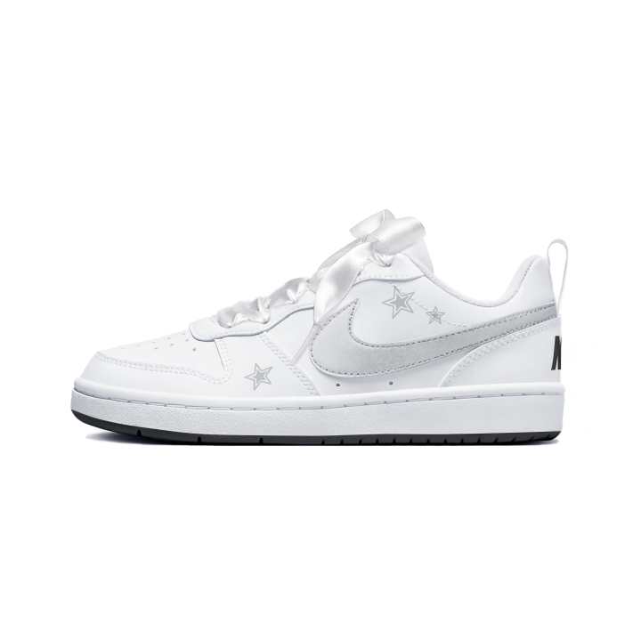 Nike Nike Court Borough Skateboard Shoes Unisex Low Top Silver