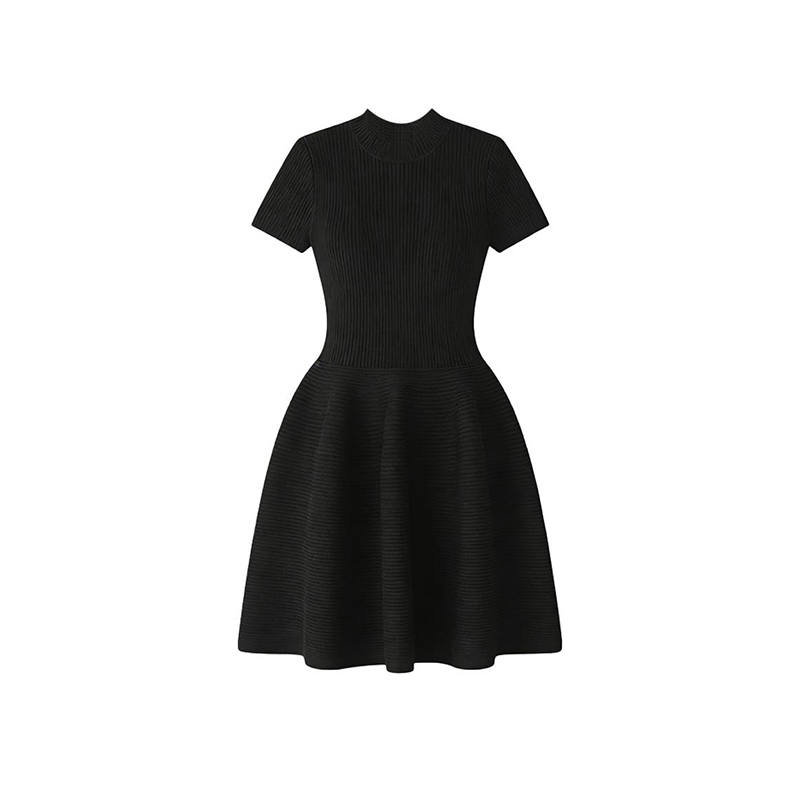MARIE·COCO Short Sleeved Dresses Women's Dress Crew Neck Moderate Short Skirt A Line Skirt